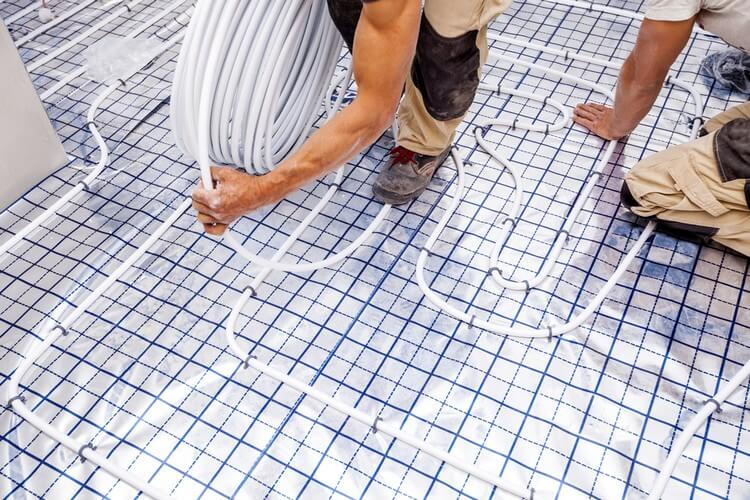 монтаж водяного теплого пола киев